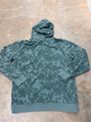Gymshark Camo Pullover Graphic Hoodie Teal Green Womens Small thumbnail 7