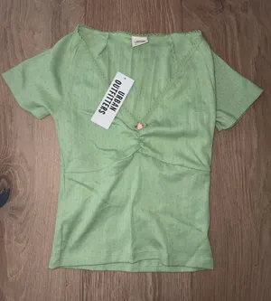 brand new urban outfitters pretty green lacy babydoll top small with tags thumbnail 1
