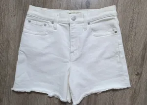 Madewell white denim shorts Size 25 #denim #summer thumbnail 1