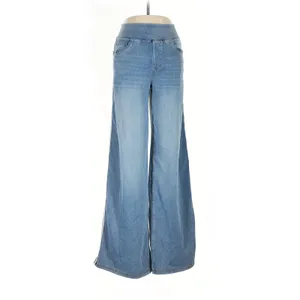 Halara Flex High Waisted Stripe Wide Leg Jeans Light Blue Wash L Regular thumbnail 5