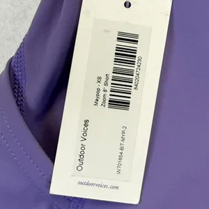 Outdoor Voices Zoom 8"‎ Biker Shorts Maypop Purple High Rise Pockets XS NEW READ thumbnail 3