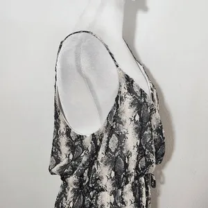 Altar'd State Gray Snakeskin Print Mini Dress Size Medium Wedding Guest Dress thumbnail 4
