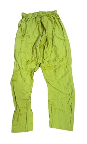 Handmade cotton lime green harem pants medium women’s thumbnail 1