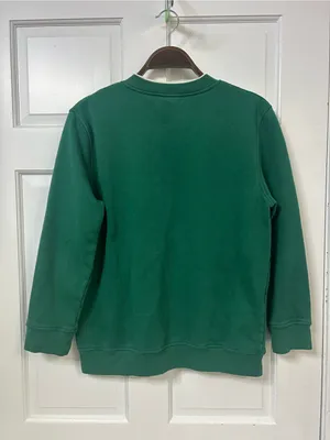 Vintage Green Embroidered Bird Crewneck Sweater - Women thumbnail 2