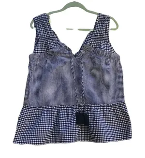 Derek Lam Crosby Gingham Preppy Tassel Tank thumbnail 1