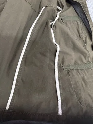 Eddie Bauer Utility Jacket Womens Small Green Mock Neck Long Sleeves 100% Cotton thumbnail 11