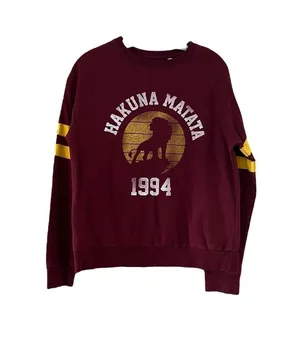 Disney Hakuna Matata Maroon Sweatshirt thumbnail 1