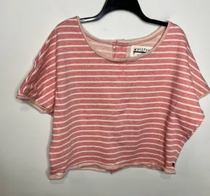 Rusty nineteen‎ eighty five cropped striped top size 8 thumbnail 1