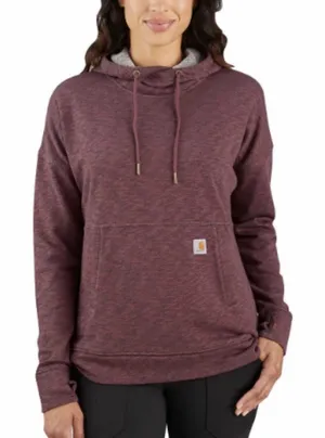 Carhartt Newberry Cowl Neck Hoodie Mauve Purple Berry Sweatshirt Workwear thumbnail 1