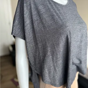 Beyond Yoga High Low Heather Gray Tank thumbnail 3