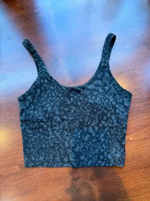 Lululemon Align Tank Top Wild Thing Camo Deep Coal Black Grey Size 6 thumbnail 3