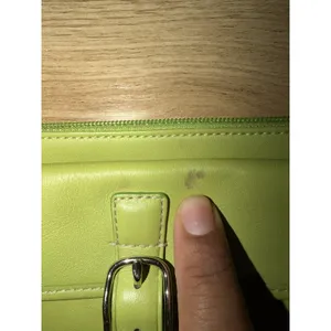 Coach Lime Green Pistacho Soho Signature Leather Wristlet Vintage Clutch Y2K M thumbnail 8