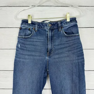 Abercrombie & Fitch The Mom High Rise Curve‎ Love Jeans Size 26 / 2 Distressed thumbnail 2