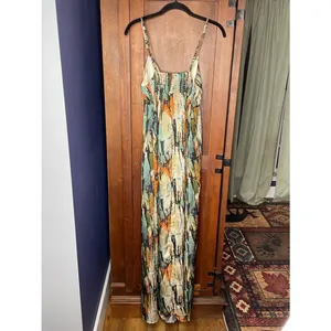 Costa Blanca Collection Maxi Slip Dress Cover Up Boho Resortwear Vacation Size L thumbnail 5