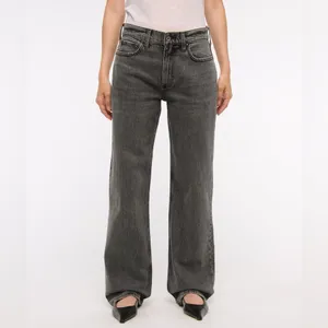 Abercrombie & Fitch Curve Love Low Rise Baggy Jean in Gray Size 27 or 4 Long thumbnail 12
