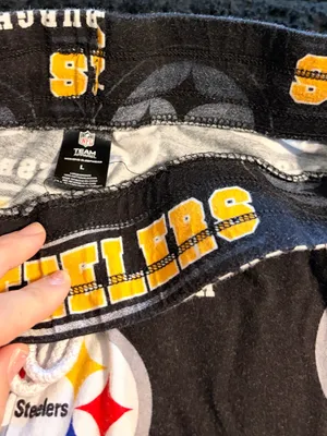 Pittsburgh Steelers Logo Lounge Pants - Black with Yellow Accents thumbnail 5
