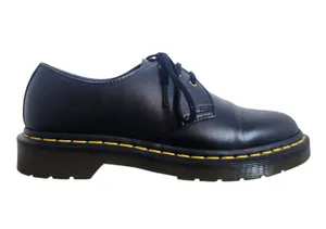 Dr. Martens 14046 Black Vegan Leather Lace Up 3-Eye Oxfords Men 7 Women 8 EU 39 thumbnail 1