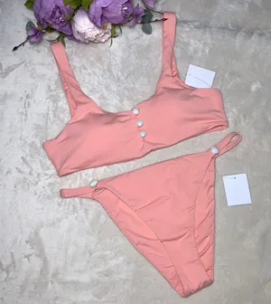NWT Dippin’ Daisy’s Peach Bikini Top and Bottom thumbnail 1
