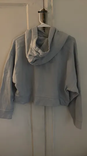 Old Navy Blue Cropped Hoodie thumbnail 5