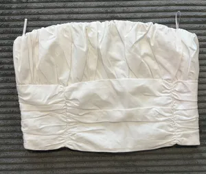 ZARA White Strapless Top thumbnail 1