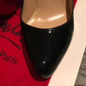 Christian Louboutin black patent leather shoes. thumbnail 3