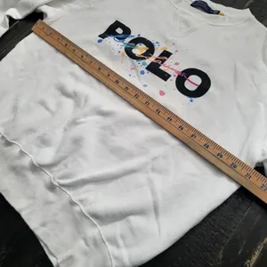 POLO Ralph Lauren Signature Rainbow Logo Fleece Pullover Sweatshirt Size S thumbnail 5