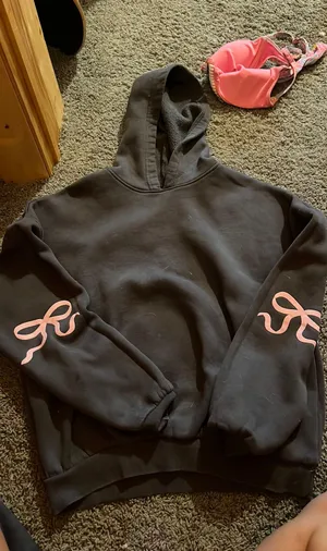 Edikted Bow Set Women’s Detail Sweatshirt Sweatpants XS thumbnail 1