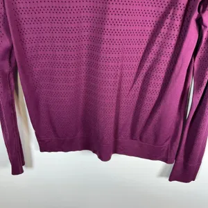 Lululemon Long Sleeve Athletica Perforated Top Purple Women's Size‎ Small thumbnail 6
