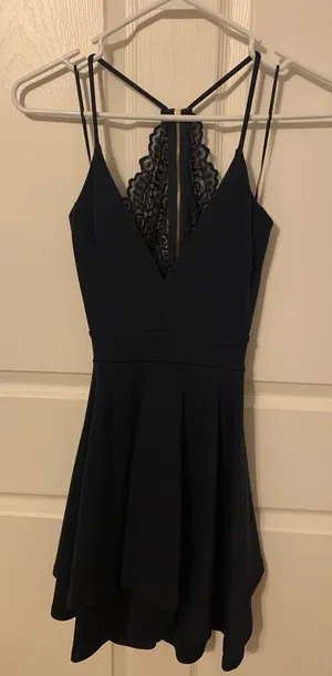 Navy Windsor Dress thumbnail 1