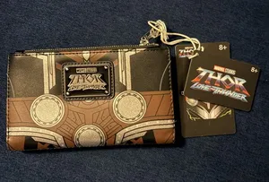 Loungefly Marvel Thor: Love and Thunder Armor Cosplay Flap Wallet. New With Tags thumbnail 1