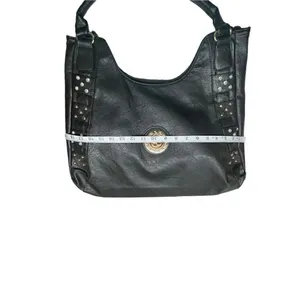 No Brand satchel bag* Black/ Gold￼/ sequence * Grained Bag NWT thumbnail 8