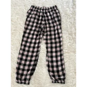 Victoria's Secret‎ Pajama Pants XS Pink Black Plaid Sleepwear Lounge Jogger thumbnail 3