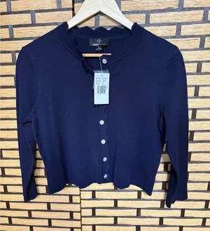 Ronni Nicole Navy Button Up Caridgan‎ Size Small thumbnail 1