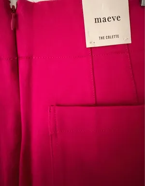 Anthropologie Maeve The Colette Bow-Waist Crop Wide-Leg Pants, Size 26 thumbnail 11