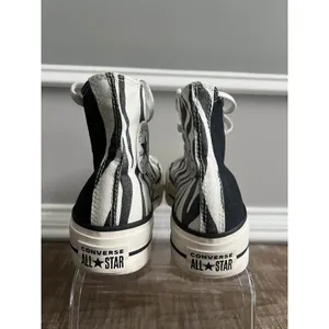 Converse Chuck Taylor All Star Lift Platform High Zebra Print Women's Size 8 thumbnail 2