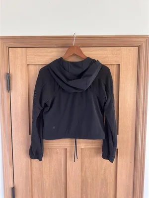 Lululemon Catch a Breeze Hooded Pullover Mesh Sleeves Black Women’s XS LW3BYWS thumbnail 6