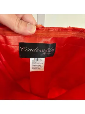 Cinderella Divine NWT Coral Sequin Strapless Sweetheart Neck Tulle Dress 4 thumbnail 7