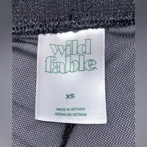 Wild Fable NWOT Women's Black Sheer Pants Size XSmall Mesh High Rise Flare thumbnail 4