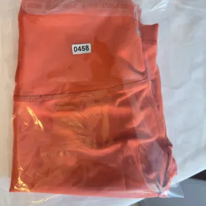 458 | Lululemon Womens 2 High Rise 25" Inseam Athletic Leggings Orange‎ thumbnail 6
