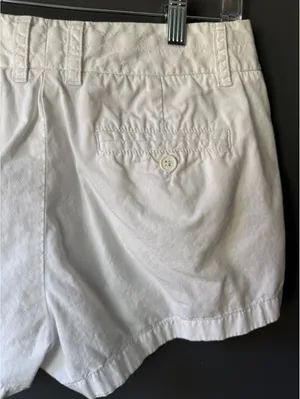 J.Crew White Cotton Chino Shorts Size 8 thumbnail 6