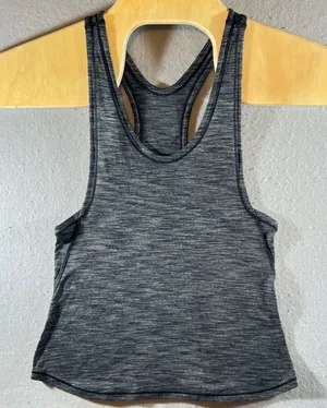 136 | Lululemon Racerback Space Dye Athletic Tank Top Gray‎ Womens 4 thumbnail 1