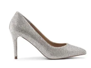 Steve Madden Attract Rhinestone Silver Multi Heels thumbnail 1