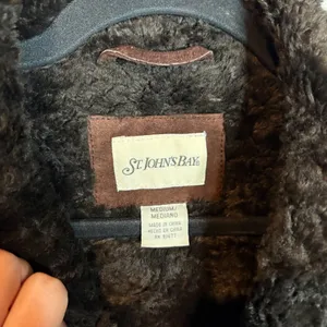 Vintage brown suede leather Penny Lane style coat thumbnail 3