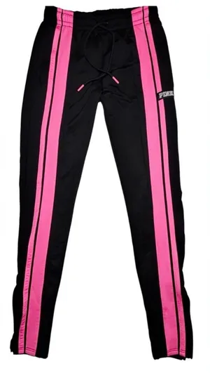 Victoria's Secret pink striped black legging track pants  🩷 thumbnail 1