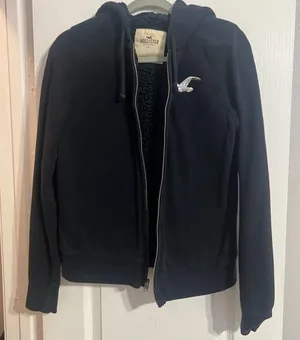 Hollister Black Fleece-Lined Jacket thumbnail 1