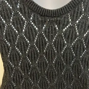 ‎Abercrombie & Fitch scoop back black sweater size S thumbnail 3