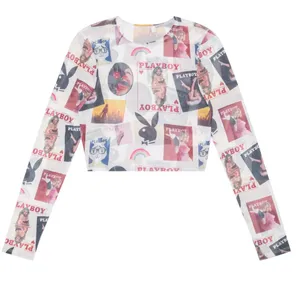 NWT-Playboy X passing b-day mesh top thumbnail 3