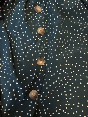 Green/white polka dot summer dress Green Size M thumbnail 4