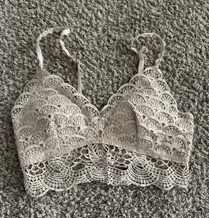 Lace Bralette Tan thumbnail 1