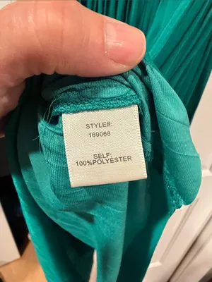Current Air Teal Pleated Midi Dress with Spaghetti Straps large‎ thumbnail 7